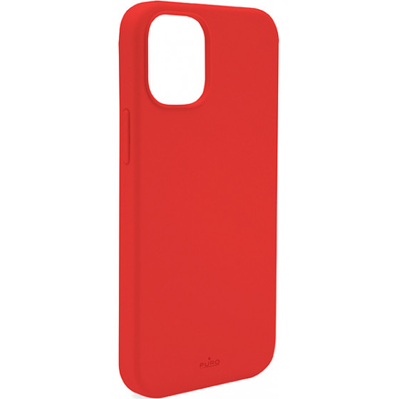 Puro Cover Silicon with microfiber inside ��� iPhone 13 6.1 - ������� - (IPC1361ICONRED)