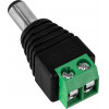 GloboStar ����� ����������� DC �������� - Male Jack Connector �� ����� 5.5 x 2.1mm - (70702)