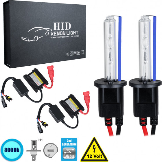 GloboStar H1 CB Line KIT ������� �������� ����������� & ������������ 2nd Generation Can-Bus Series XENON 70W 6400lm DC 9-16V ��������� IP65 ����� ����� 8000K - (84111)