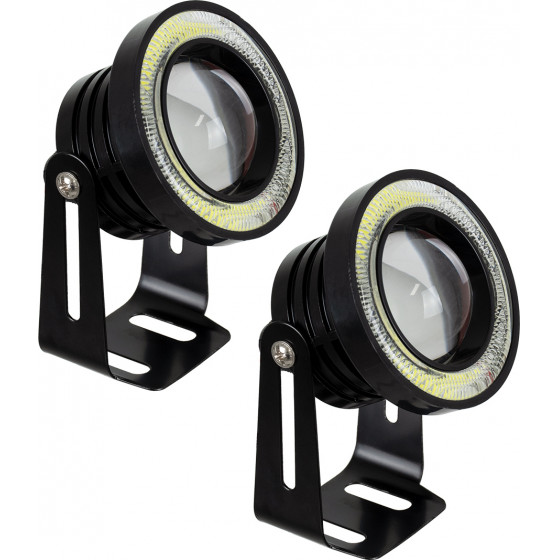 GloboStar ��� ���������� ������� Angel Eyes LED CREE COB 40W 6400lm 45� DC 12V ��������� IP65 ����� ����� 6000K - (81634)