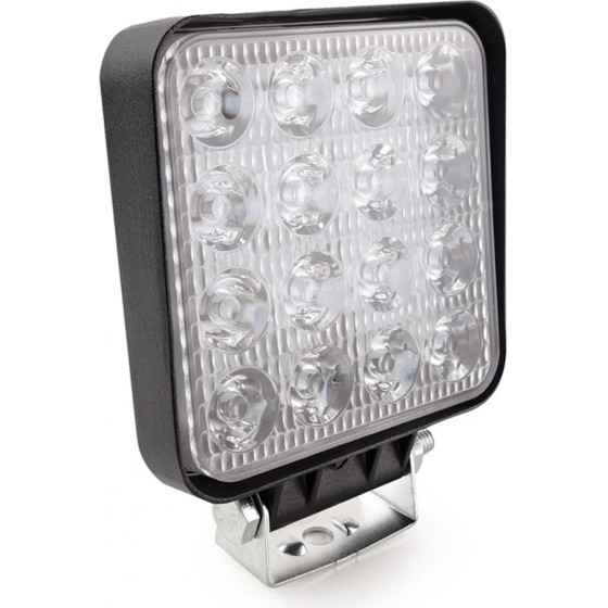 Amio ��������� �������� WORKING LAMP FLOOD 16LED 3030 9-36V 3840lm 6000K 110x110mm AWL10 - 1 ���. - (02424)