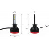 Amio H1 BF-SERIES 8-32V 50W ETi-1860 2X25W 6.000K 3100lm ����� LED (�� ������������) - 2 ���. - (02240)