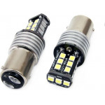 Amio P21W 1156 12-24V 7.5W 6.000K 800lm ����� LED CANBUS 15SMD 2835 - 2 ���. - (01641)
