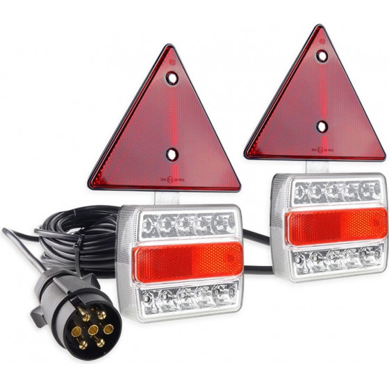 Amio ������� ���� ������� ��������� LED �� ������� ��� ������� 7pin 12V 240x140x37mm TLS02 - 2 ���. - (02140)