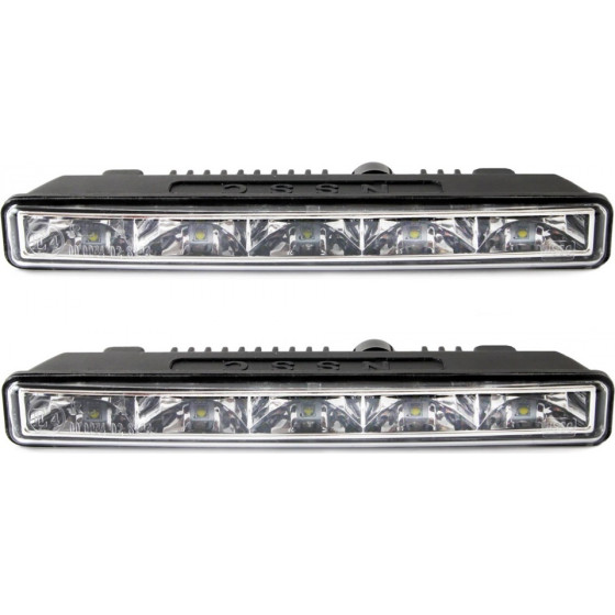 Amio ���� ������ DRL 12/24V 10,64W 10LED 1000Lm 187x24x56mm - 2 ���. - (01520)