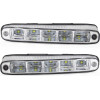 Amio ���� ������ DRL 12/24V 11,52W 10LED 1000Lm 160x25x52mm - 2 ���. - (01522)
