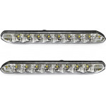 Amio ���� ������ DRL 12/24V 7W 20LED(0,35W ANA LED) 185x20x40mm 2��� - 2 ���. - (01266)