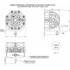Horpol ��������� �������� 12/24V HOR73 40W 3000lm 6LED 8����� 107x81mm - (LRD2137)