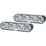 Horpol DRL HOR78 12/24V �������� DAYTIME ������ �� 4LED 6W 120,5x36,8mm ����� 2��� - (LDR2106)