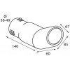 Lampa ���� ��������� TS-33 � 38-49mm - ����� - (60087)