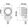 Lampa ��������� �������� �� �������������� ���� 360 ������ 1LED 9-32V 109W 900LM 6.000K 53x53x49,5 -1���. - (72364)