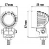 Lampa ��������� �������� �� �������������� ���� 360 ������ 1LED 9-32V 109W 900LM 6.000K 57x 58 mm -1���. - (72363)