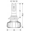 Lampa H10/HB3 9005 9-32V 6.500K 4.500lm 40W P20d HALO LED SERIE 5 BLASTER 8LED SEOUL 2���. LED KIT - (57794)