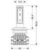 Lampa H7 9-32V 3000-10.000K 2.250lm 25W PX26d HALO LED PRO-BIKE 1 6LED ZES 1���. LED KIT - (57757)