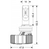 Lampa H8/H9/H11/H16 9-32V 6.500K 4.500lm 50W PGJ19-X HALO LED SERIE 4 FIT-MASTER ZES CHIPS 2���. LED KIT - (57800)