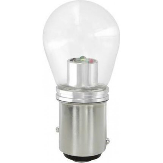 Lampa P21/5W 9-32V BAY15d MEGA-LED16 180LM ��������� ����� (��������) BLISTER 2���. - (58509)