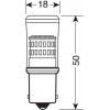 Lampa P21W 12-28V BA15s MEGA-LED48 6.500K 370lm ��������� (����������) BLISTER 1 ���. - (57924)