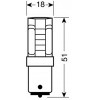 Lampa P21W 12V BA15s MEGA-LED20 ���������� COB ��������� (����������) BLISTER 1���. - (57930)