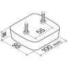 Lampa ������ ������� ���� �� 14LED 12V 1���. - (41522)