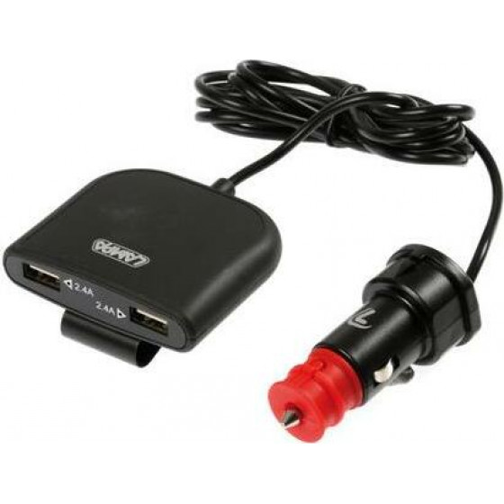 Lampa ��������� ���������� �������� 4USB 12/24V �� ������� 180cm 7800mA FAST CHARGE EXTENDER - (38883)