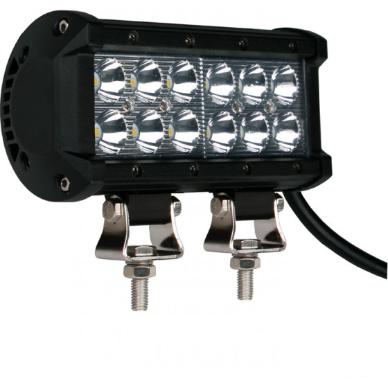 M-Tech ��������� LIGHT BAR FLOOD 10-32V 36W 2400lm OSRAM 12xLED (161 x 60 x 180 mm) ����� LED -1���. - (WLO602)