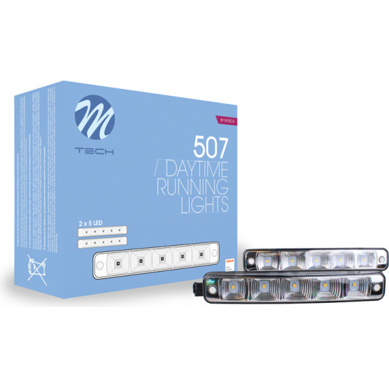M-Tech �������� DAYTIME DRL LD507SE 12V - OSRAM - ������� �� 5HP LED - 190 � 43 � 32mm - 2 ���. - (LDO507)