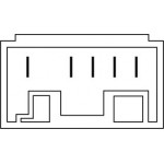 M-Tech �������� DAYLINE ������ 16LED FLUX 12/24V 158X24 - (LD620)