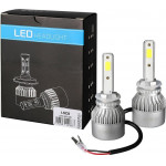 M-Tech H27 880 LED SET C6 9-32V 6.500K 10.000lm 4 X 10W ����� �� COB EPISTAR 1021 LED ��� ������������ - 2 ���. - (LSC8)
