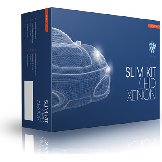 M-Tech H4-3 HIGH-LOW 12V 6.000K BASIC SLIM BALLAST KIT XENON - (KACSBH46)