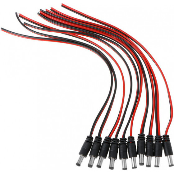 Folksafe ������� �� �������� ����� 5.5x2.1mm 10��� - (FS-DCPIGTAIL-M)