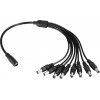 Folksafe splitter DC1F8M 1 ������ �� 8 �������� 5.5x2.1mm 4��� - (FS-DC1F8M)