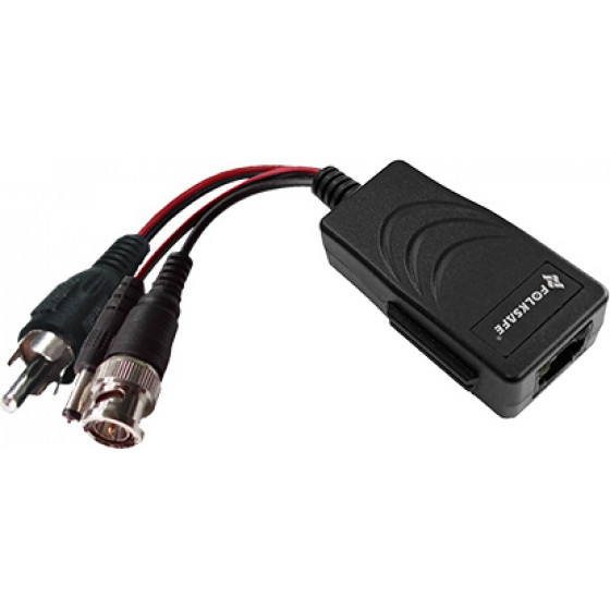 Folksafe video & power balun transmitter 4K audio RJ45 - (FS-HD4301VPA)