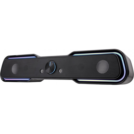 Powertech Gaming soundbar 2x 5W RMS 3.5mm RGB ����� - (PT-974)