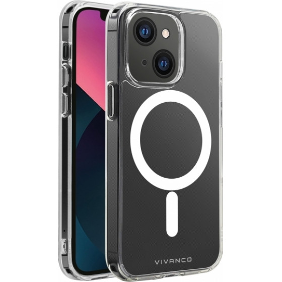 Vivanco Mag Steady Cover Iphone 13 Transparent Backcover - (62863)