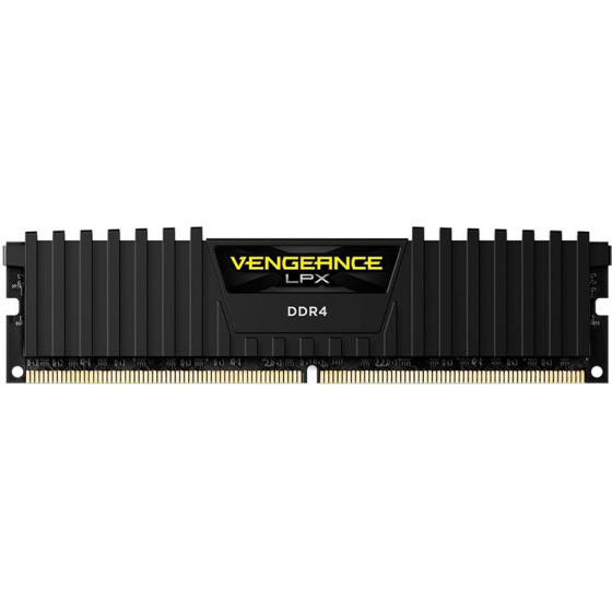 Corsair VENGEANCE LPX 16GB (1 x 16GB) DDR4 DRAM 2666MHz C16 Memory Kit - Black - (CMK16GX4M1A2666C16)