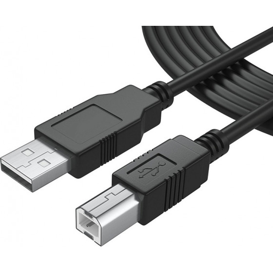 POWERTECH ������� USB 2.0 �� USB Type B 1.5m, ����� - (CAB-U016)
