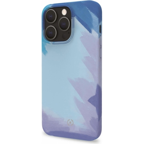 Celly Watercolor Iphone 13 Pro Max Blue Backcover - (WATERCOL1009BL)