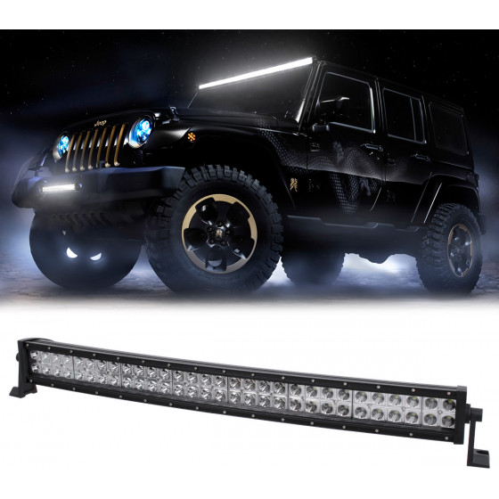GloboStar PRO Series ����� ��������� - Curved ��� ���������� & ������� LED CREE XBD 180W 18000lm DC 10-30V ��������� IP65 ����� ����� 6000K - (85471)