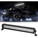 GloboStar PRO Series ����� ���� - Straight ��� ���������� & ������� LED CREE XBD 120W 12000lm DC 10-30V ��������� IP65 ����� ����� 6000K - (85462)