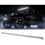 GloboStar PRO Series ����� ���� - Straight ��� ���������� & ������� LED CREE XBD 126W 12600lm DC 10-30V ��������� IP65 ����� ����� 6000K - (85453)