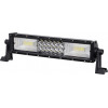 GloboStar PRO Series ����� ���� - Straight TRI-ROW 7D ��� ���������� & ������� LED CREE XBD 162W 16200lm 15� & 60� DC 10-30V ��������� IP65 ����� ����� 6000K - (85481)