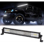 GloboStar PRO Series ����� ���� - Straight TRI-ROW 7D ��� ���������� & ������� LED CREE XBD 270W 27000lm 15� & 60� DC 10-30V ��������� IP65 ����� ����� 6000K - (85482)