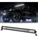 GloboStar PRO Series ����� ���� - Straight TRI-ROW 7D ��� ���������� & ������� LED CREE XBD 405W 40500lm 15� & 60� DC 10-30V ��������� IP65 ����� ����� 6000K - (85483)
