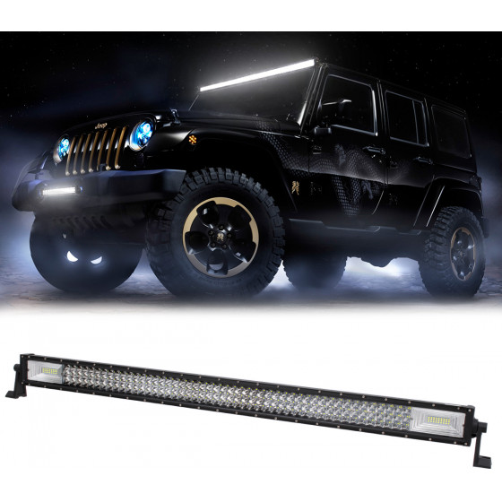 GloboStar PRO Series ����� ���� - Straight TRI-ROW 7D ��� ���������� & ������� LED CREE XBD 540W 54000lm 15� & 60� DC 10-30V ��������� IP65 ����� ����� 6000K - (85484)