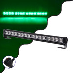 GloboStar PRO Series ����� �������� �������� Security - ��������� ��� ���������� & ������� 16 ������������ �������� STROBE LED SMD 3030 32W DC 10-30V ��������� IP66 ������� - (85273)