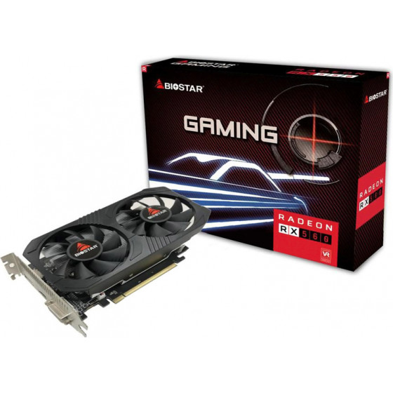 BIOSTAR VGA Radeon RX560 VA5615RF41, DDR5 4GB, 128bit - (VA5615RF41-TBHRA-BS2)