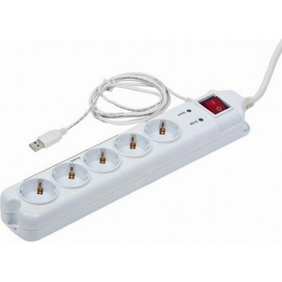 Energenie Surge Protector With Master Slave Function White - (PCW-MS2G)