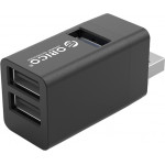 Orico mini USB Hub MINI-U32 1x USB 3.0 2x USB 2.0 ����� - (MINI-U32-BK-BP)