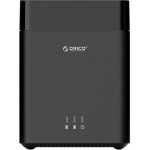 Orico ��������� ���� ��� 2x 3.5 HDD DS200U3 USB3.0 5Gbps 20TB, ����� - (DS200U3-EU-BK-BP)