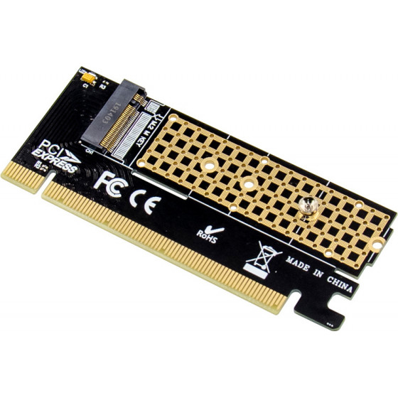 POWERTECH ����� ��������� 16x PCIe �� M.2 M Key NVMe ST529